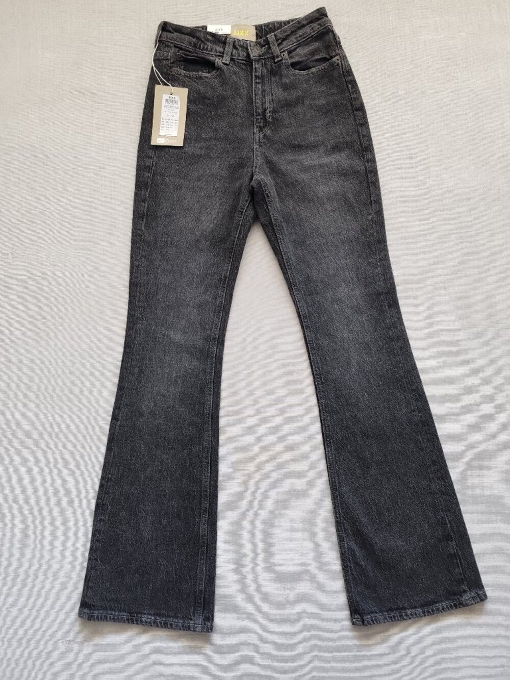 JJXX JXTURIN High Waisted Bootcut Jeans C7126 Grey Denim NWT Size W: 24 / L:32